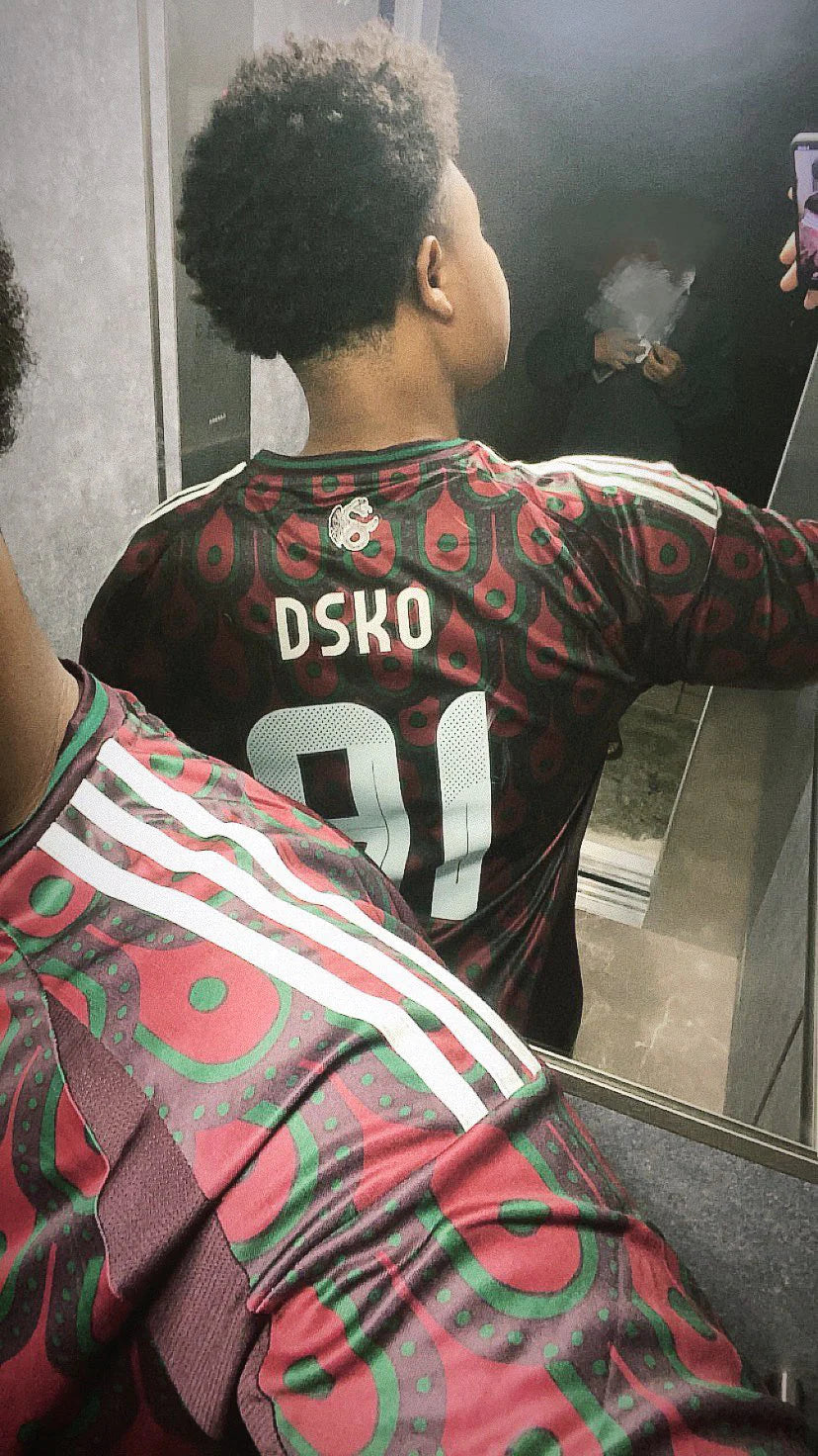 Maillot Domicile Mexique 24/25 - Bordeaux, Vert