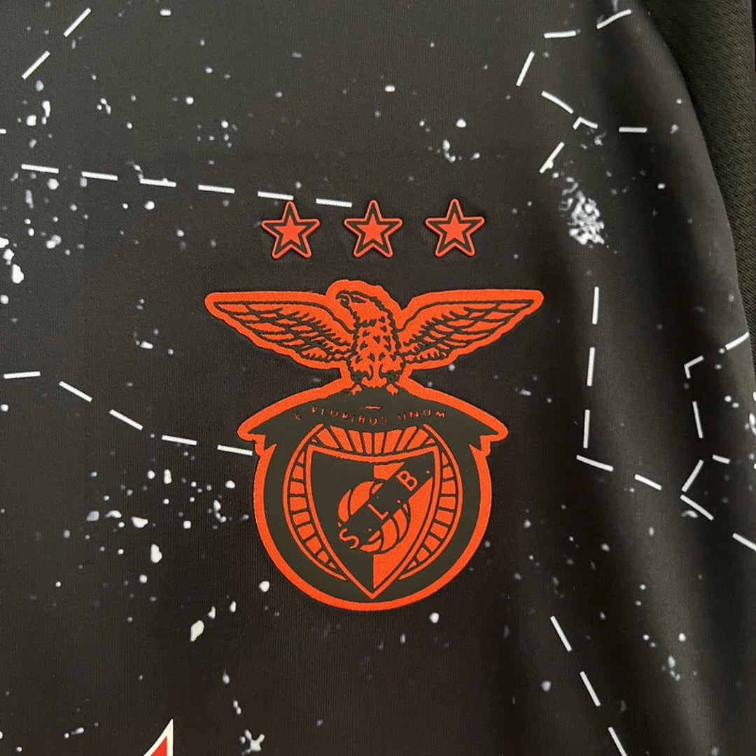 Maillot Extérieur S.L. Benfica 24/25 - Noir, Rouge