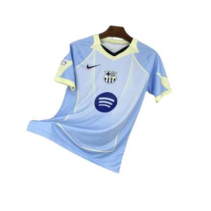 Maillot Concept FC Barcelone 25/26 – Bleu Ciel & Jaune Pâle