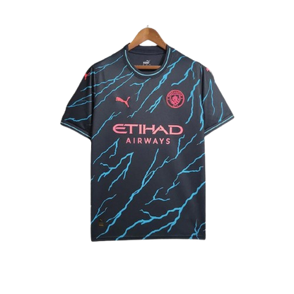 Maillot Extérieur Manchester City 23/24 - Noir - Floczone