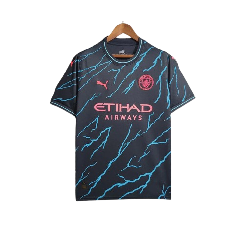 Maillot Extérieur Manchester City 23/24 - Noir - Floczone