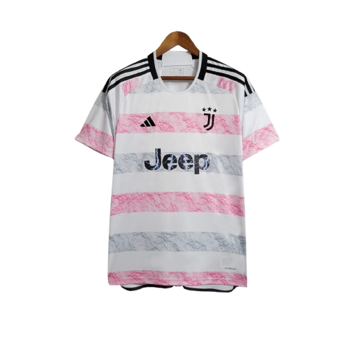 Maillot Extérieur Juventus 23/24- Rose, Blanc ( Fan )