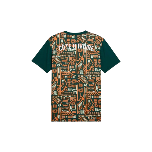 Maillot d'avant-match Côte d'Ivoire 24/25 - Orange, vert