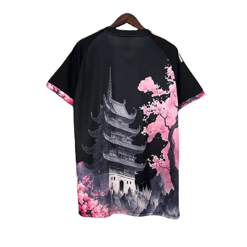 Maillot Concept Japon - Rose, Noir 2 ( Fan ) - Floczone