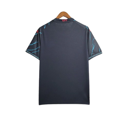 Maillot Extérieur Manchester City 23/24 - Noir - Floczone