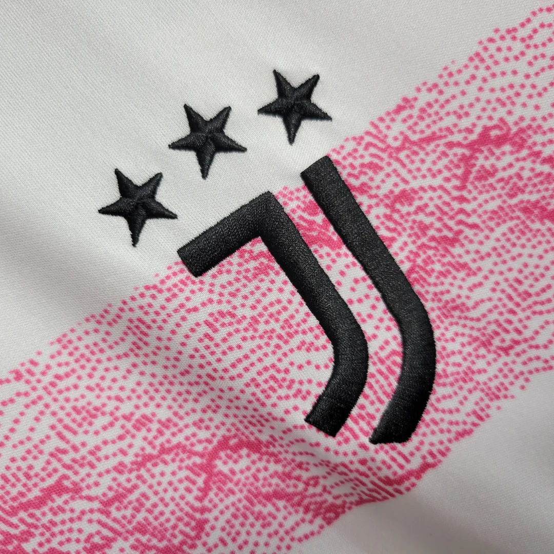 Maillot Extérieur Juventus 23/24- Rose, Blanc ( Fan )