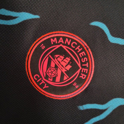 Maillot Extérieur Manchester City 23/24 - Noir - Floczone