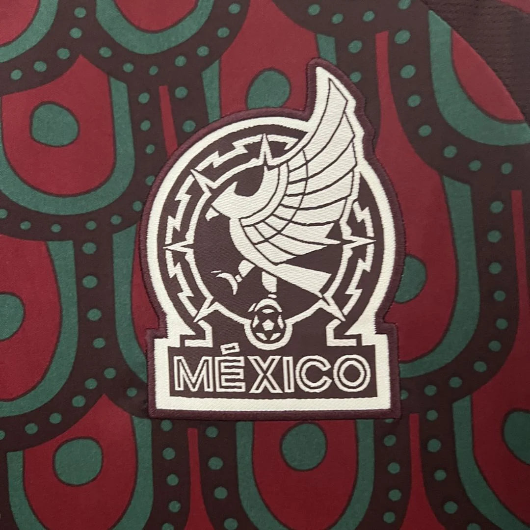 Maillot Domicile Mexique 24/25 - Bordeaux, Vert