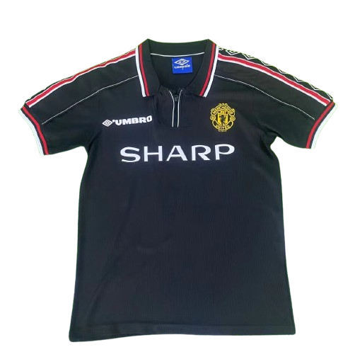 Maillot Retro 1998-99 Manchester United Noir - Floczone