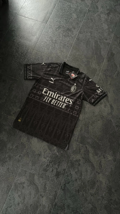 Maillot x PLEASURES Forth AC Milan 23/24 - Noir - Floczone