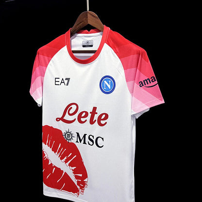 Maillot Naples Saint Valentin 23/24 - Bisous, Rose, Blanc