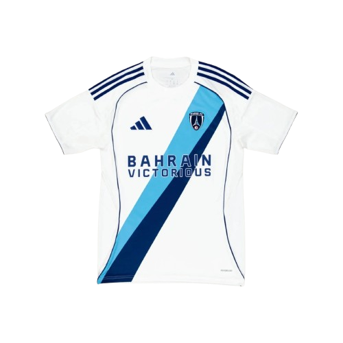 Maillot Extérieur Paris FC 25/26 – Blanc & Bleu